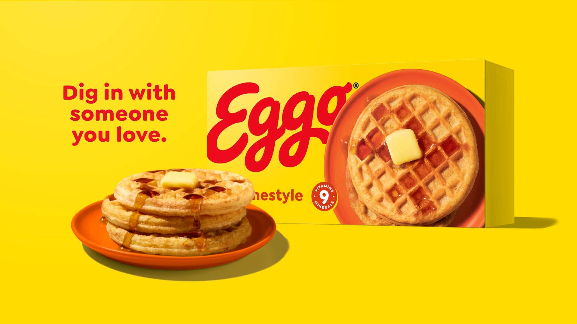 Eggo Buttermilk Waffles Frozen Breakfast 29.6 Oz 24 Count