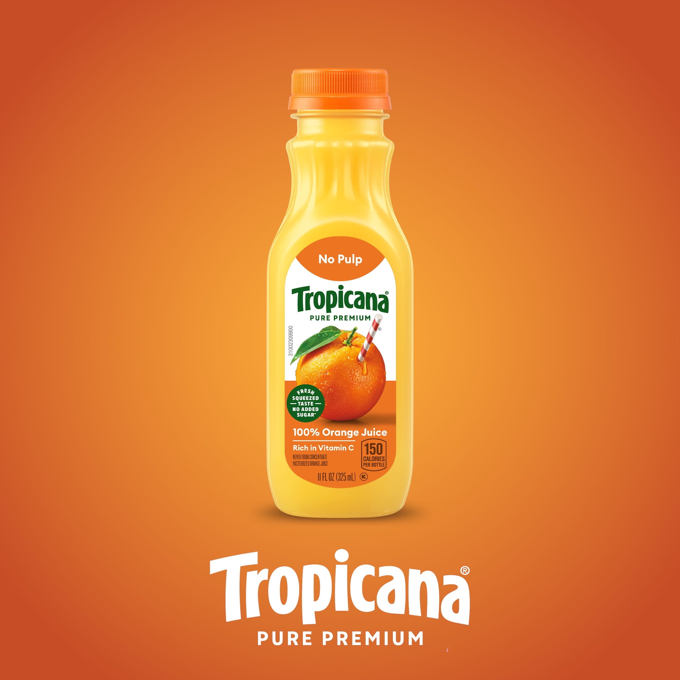 Tropicana Pure Premium 100% Orange Juice Original No Pulp 11 fl oz