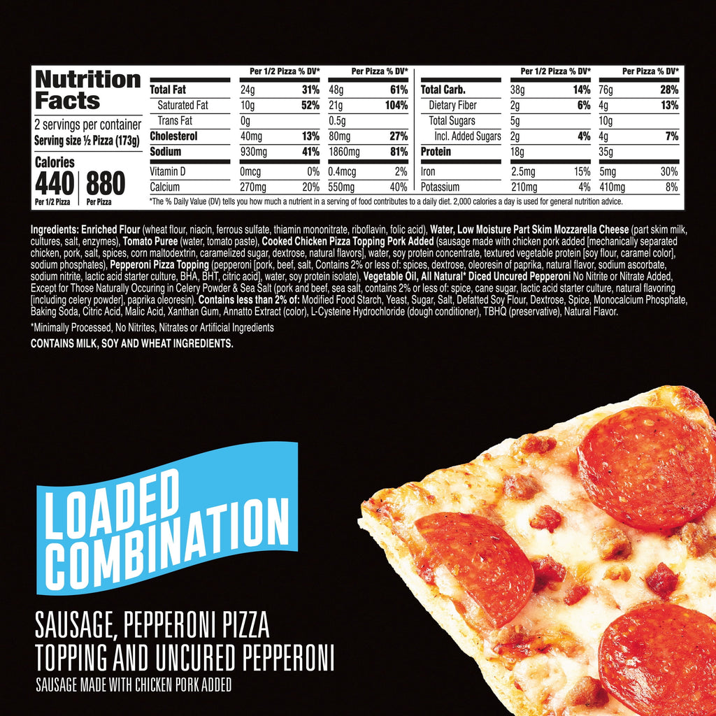 Totino's Ultimate Frozen Pizza Loaded Combination 12.21 Oz