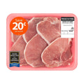 Pork Center Cut Loin Chops, Bone-In, 6 count, 3.31 - 4.47 lb Tray