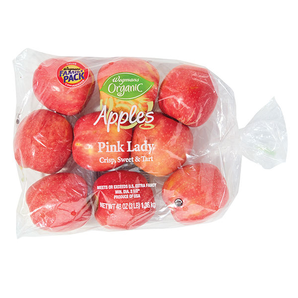Wegmans Organic Pink Lady Apples Bagged Family Pack