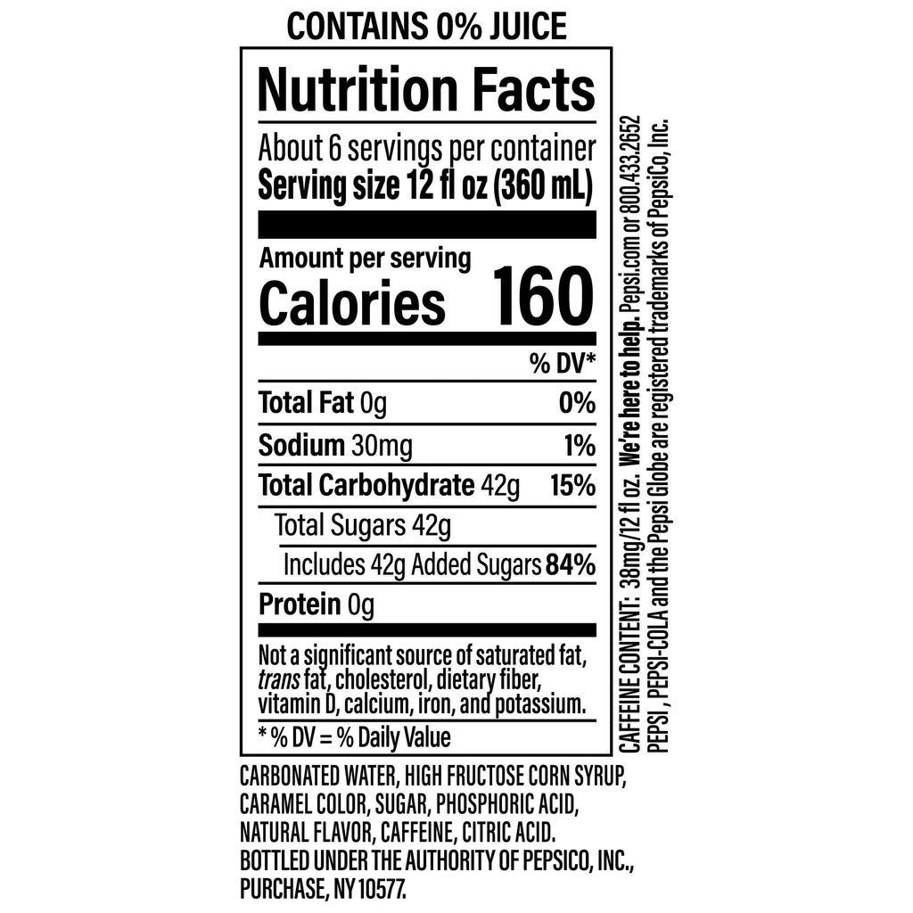 Pepsi Wild Cherry Soda Pop 2 Liter Bottle