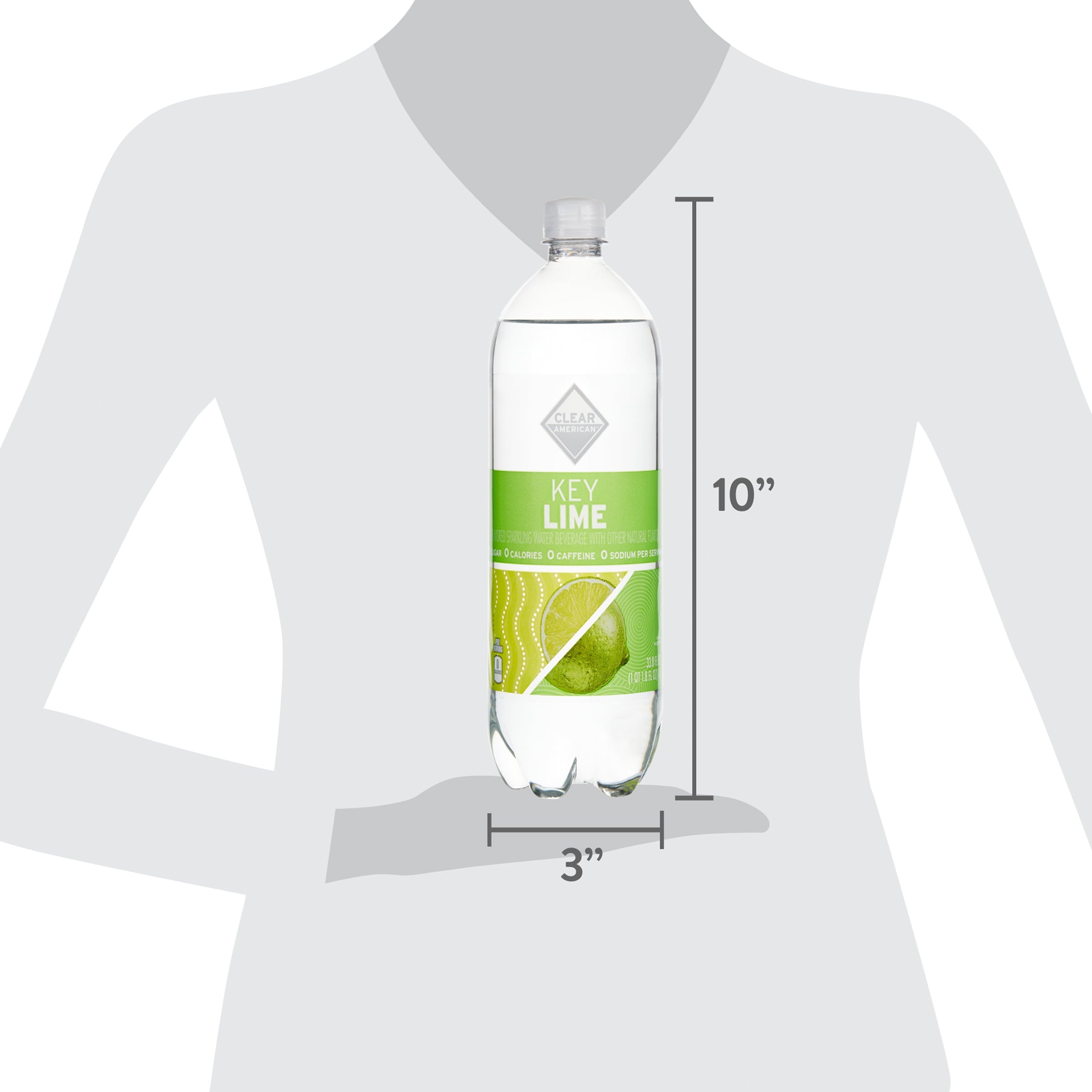 Clear American Key Lime Sparkling Water 33.8 fl oz