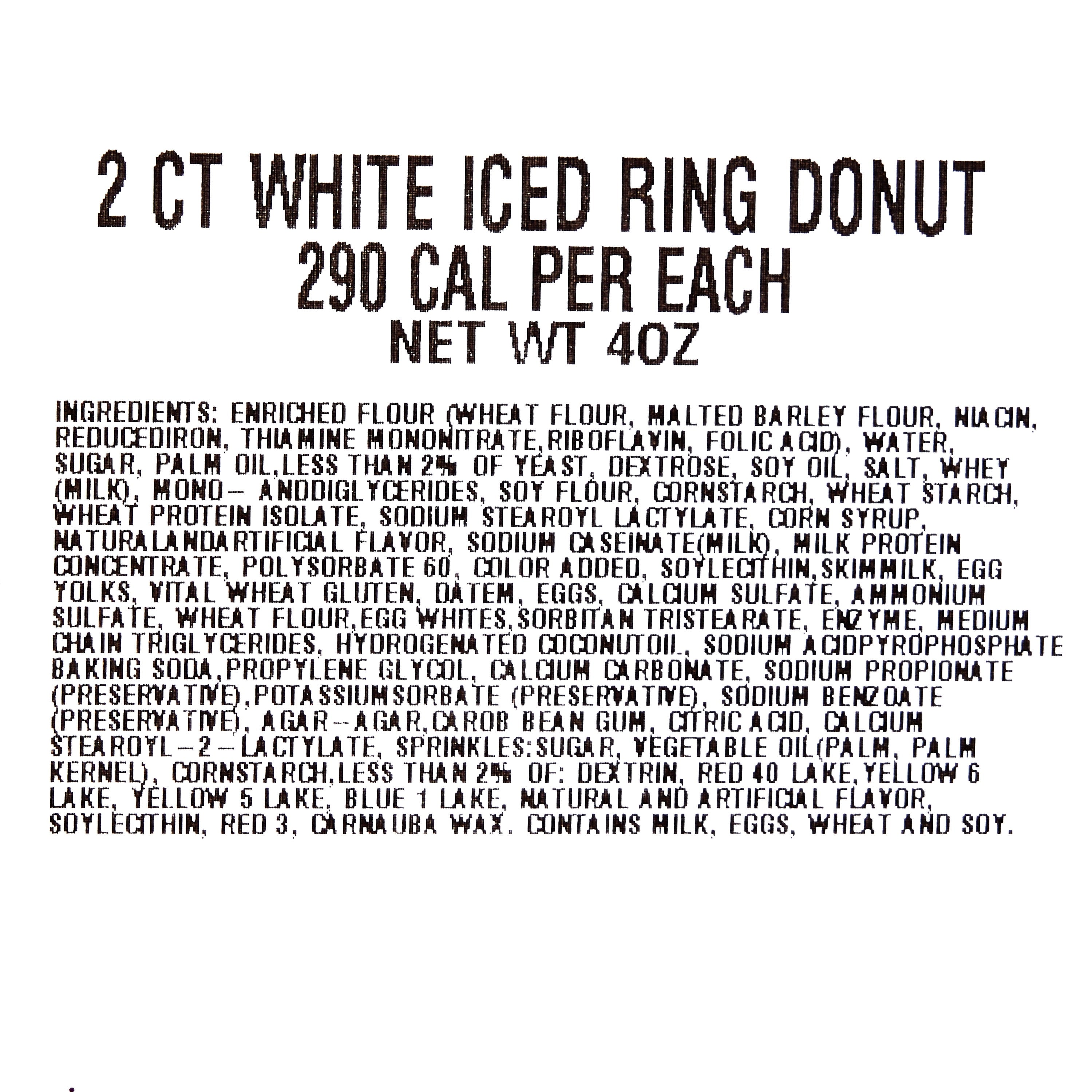Vanilla Iced Donuts 4 Oz 2 Count Freshness Guaranteed