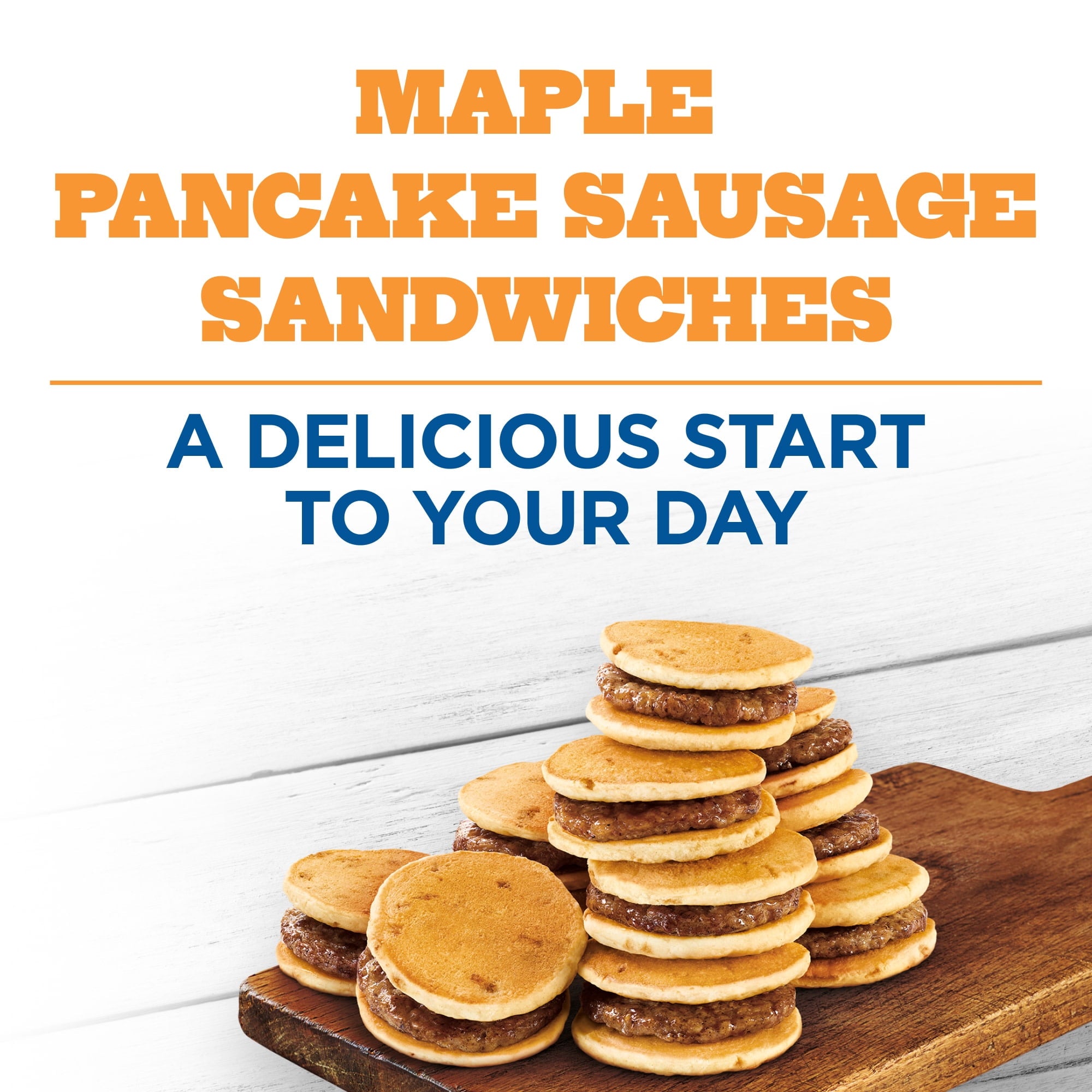 Odom's Tennessee Pride Maple Pancake Sausage Sandwiches Frozen 10 Count 14.5 Oz