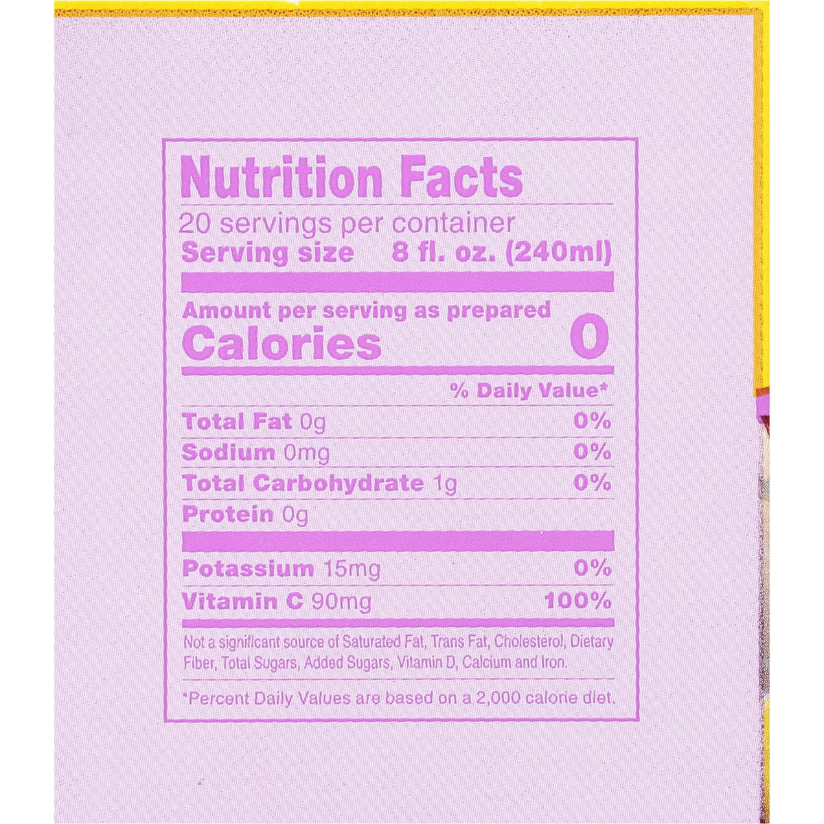 Bigelow I Love Lemon with Vitamin C Caffeine-Free Herbal Tea Bags 20 Count