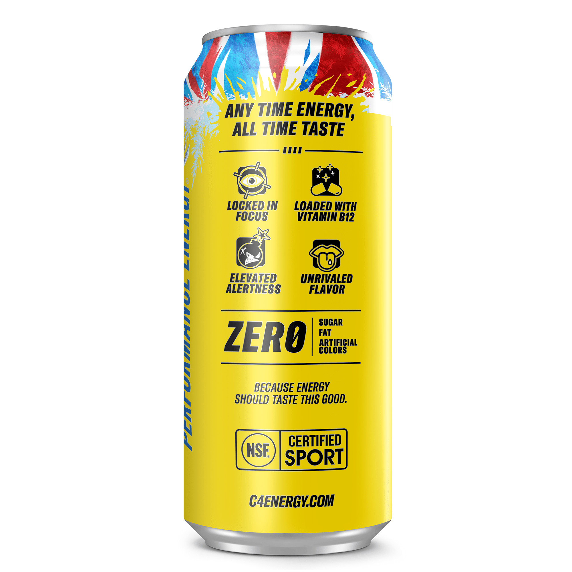 C4 Performance Energy Drink Frozen Bombsicle 16 fl oz Single Can