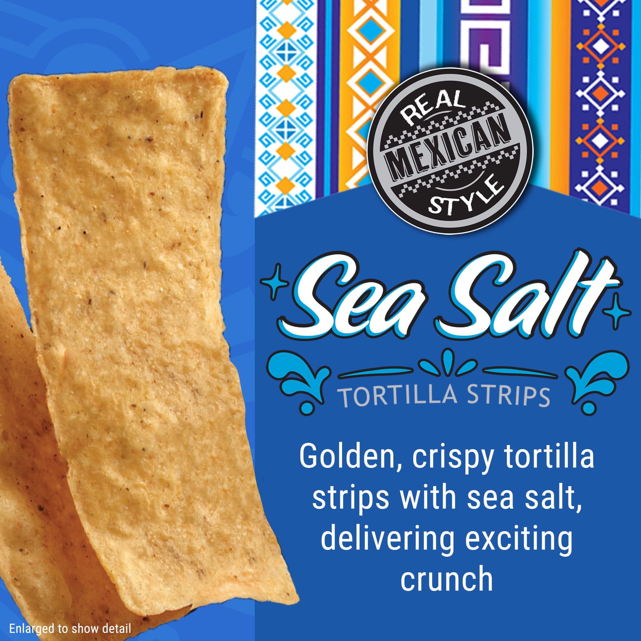 Sea Salt Tortilla Chip Strips 9.9 Oz Barcel Mi Tierra