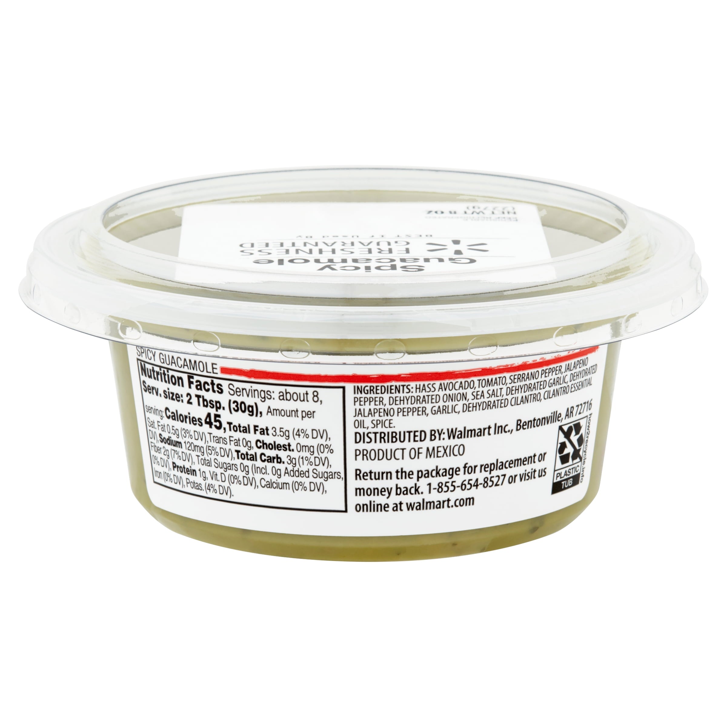 Freshness Guaranteed Spicy Guacamole 8 Oz Tub