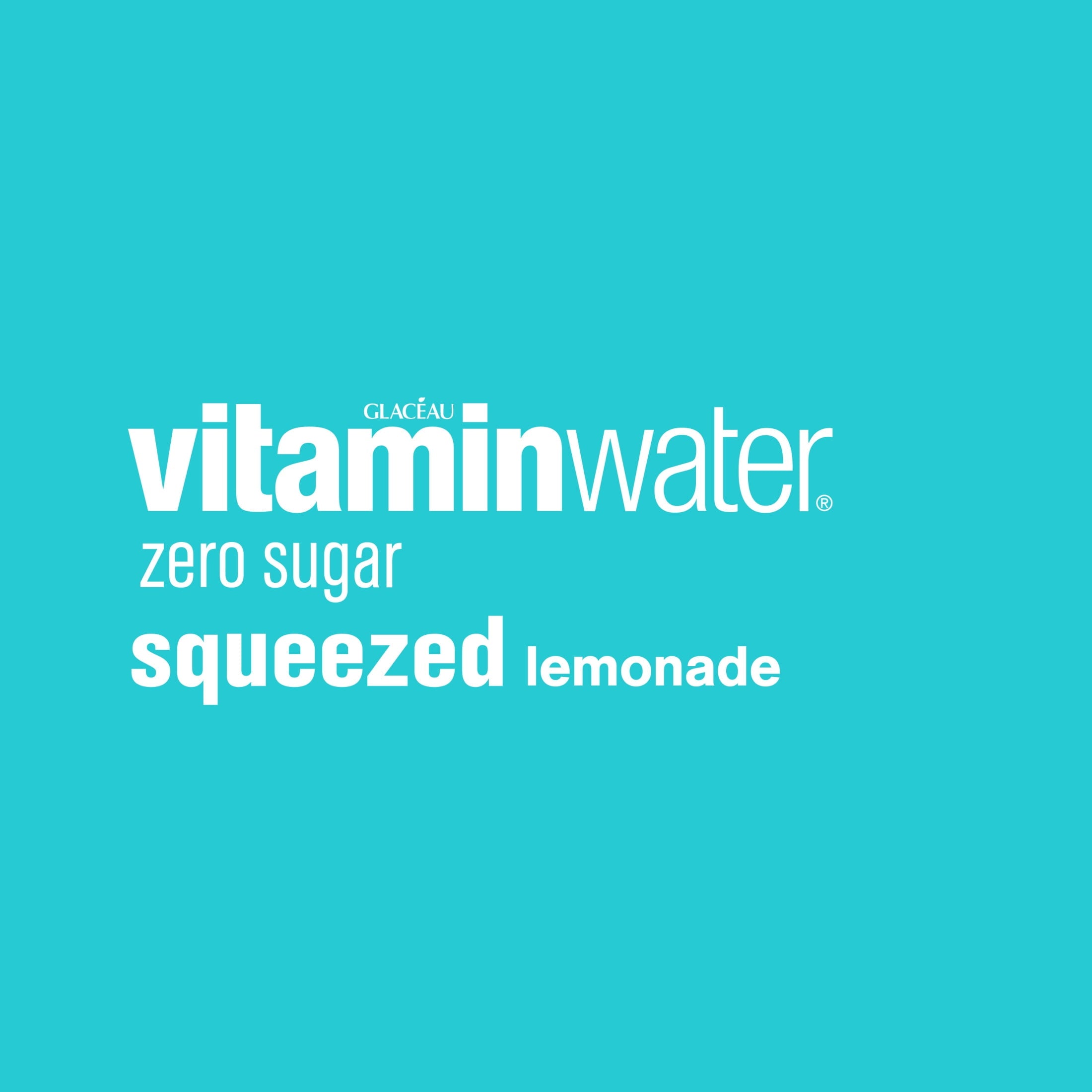 vitaminwater Zero Sugar Squeezed Lemonade Flavored Water Beverage 16.9 fl oz Bottles 6 Pack
