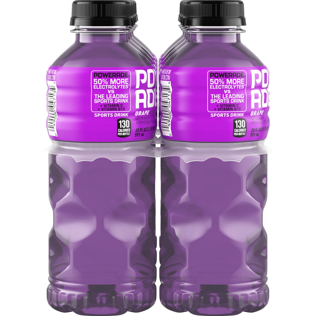 Powerade Grape Electrolyte Sports Drink 20 fl oz 8 Pack