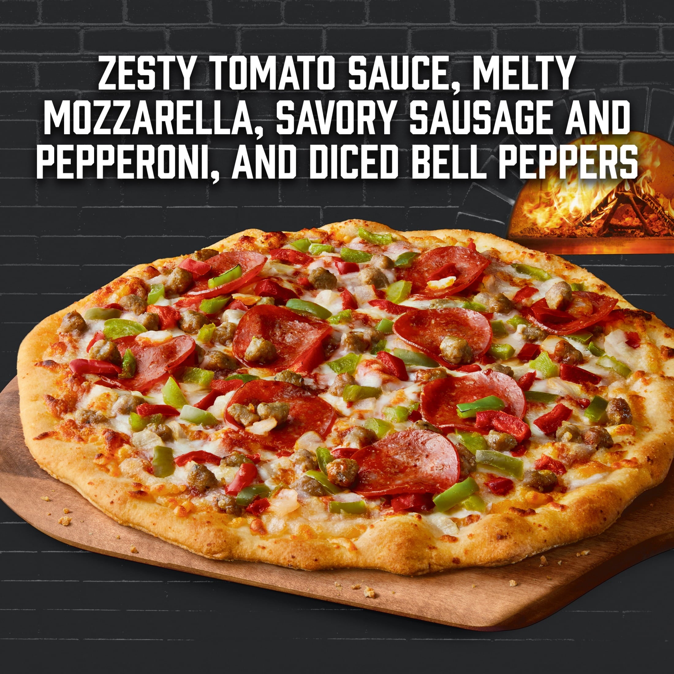 Red Baron Supreme Brick Oven Crust Frozen Pizza 18.64 Oz