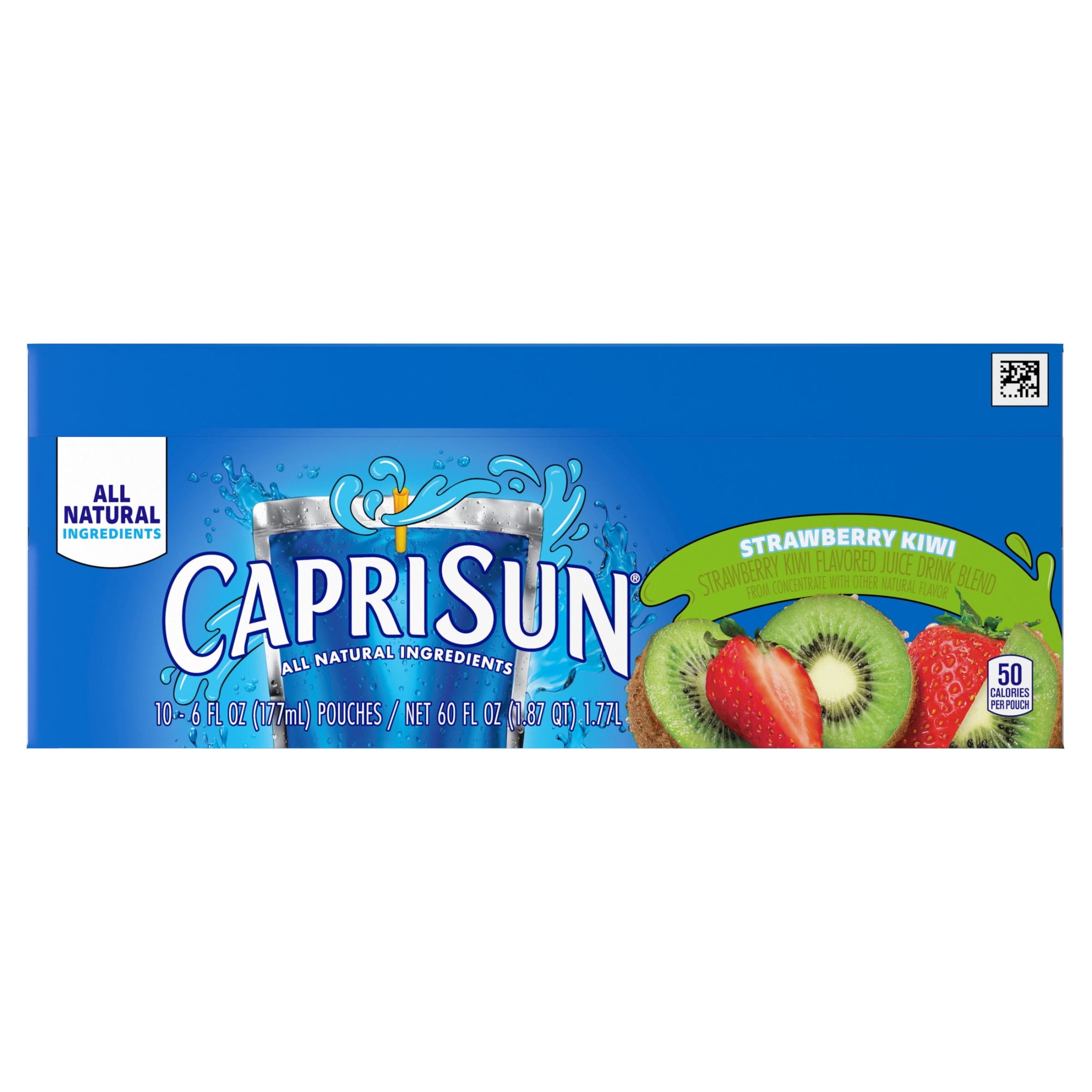 Capri Sun Strawberry Kiwi Flavored Juice Drink Blend 10 Count 6 fl oz Pouches