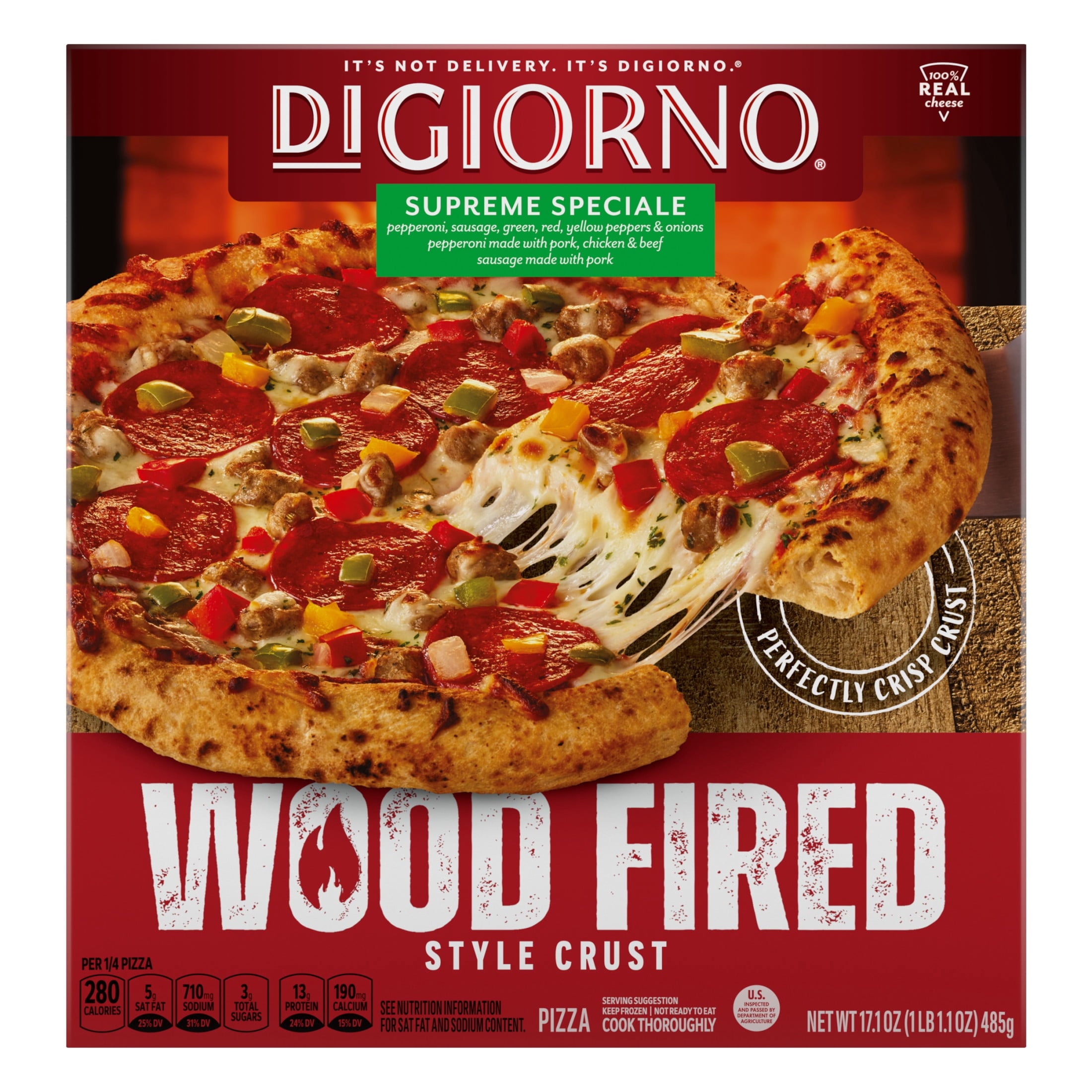 DiGiorno Supreme Wood Fired Style Crust Frozen Pizza 17.1 Oz