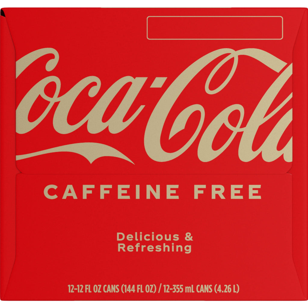 Caffeine-Free Soda Pop Fridge Pack Cans 12 Fl Oz Coca-Cola