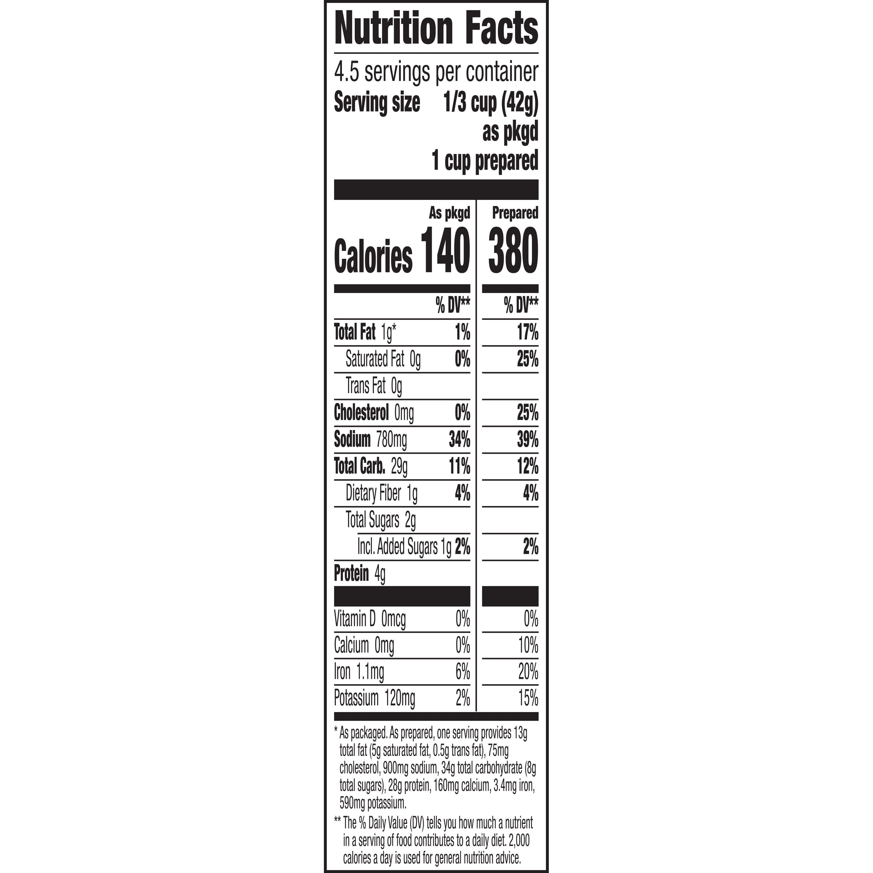 Hamburger Helper Cheeseburger Macaroni Pasta Meal 6.6 Oz