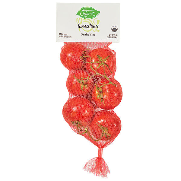 Wegmans Organic Tomatoes On the Vine 1 Bunch
