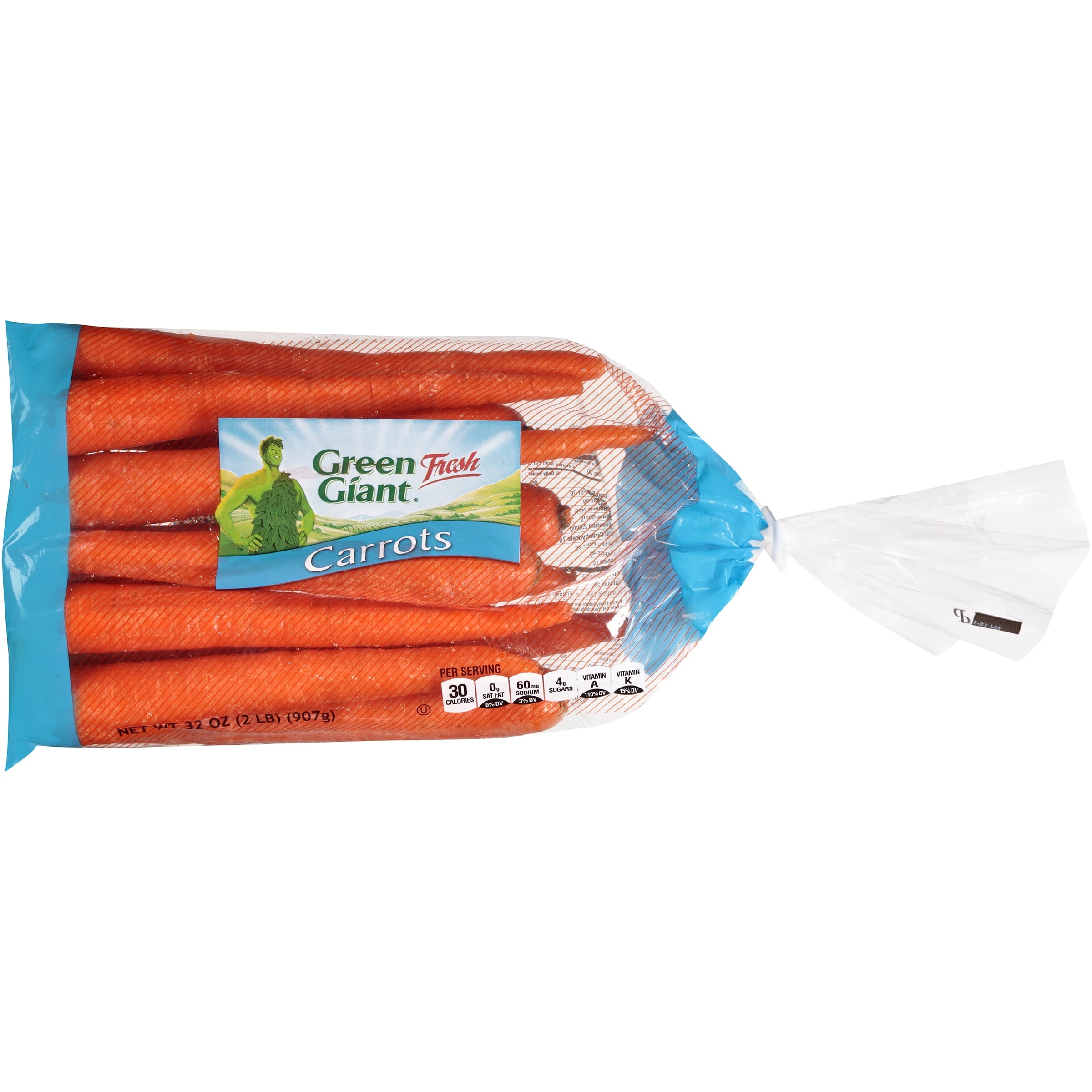 Fresh Whole Carrots 2 Lb Bag
