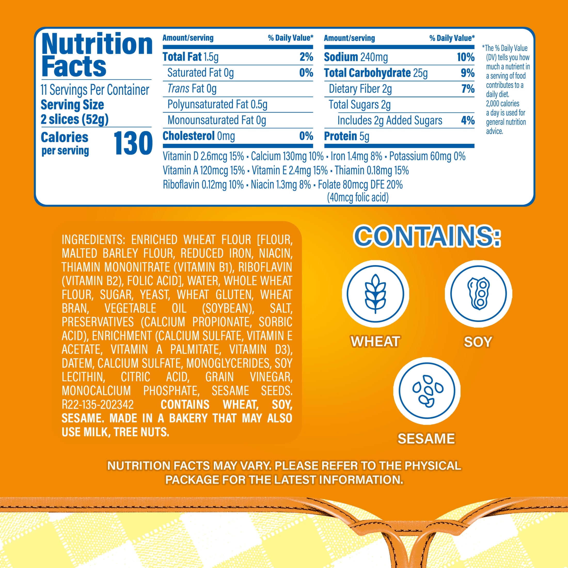Wheat Bread 20 Oz 1 Count Bimbo