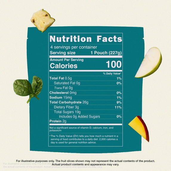 Campoverde Fit & Wellness Frozen Fruit & Veggie Smoothie Mix 32 Oz