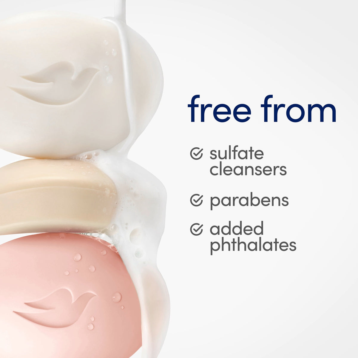 Dove Rebalancing Beauty Bar Soap White Peach & Rice Milk Moisturizing Cleanser 3.75 oz 4 Bars