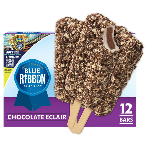 Blue Ribbon Classics Chocolate Eclair Frozen Dessert Bars 12 Count 36 Fl Oz