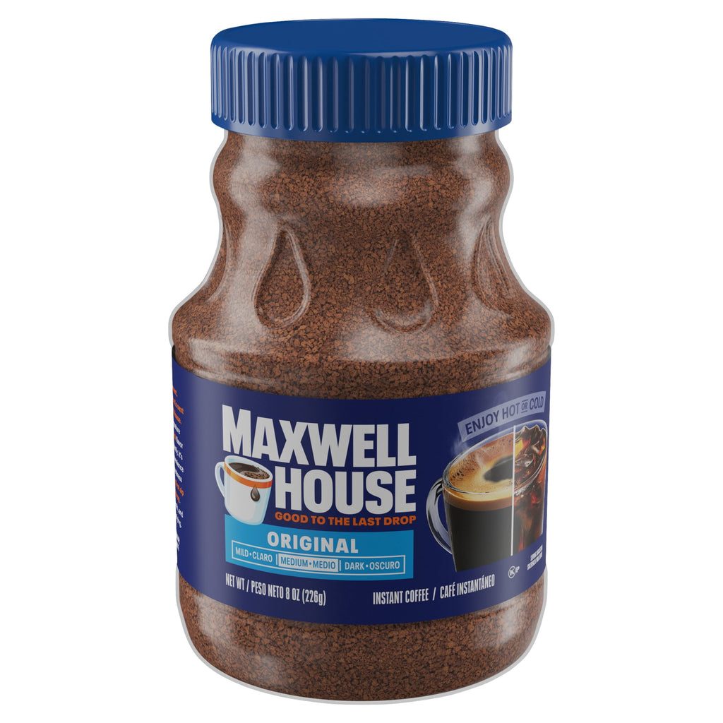 Maxwell House Original Roast Naturally Caffeinated Medium Instant Coffee 8 oz Jar