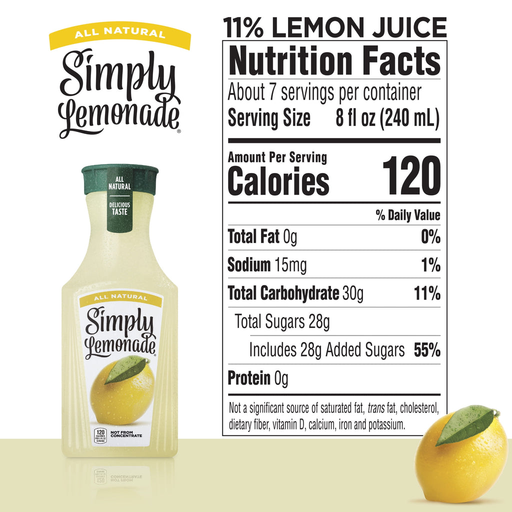 Simply Lemonade Juice Drink 52 fl oz Bottle