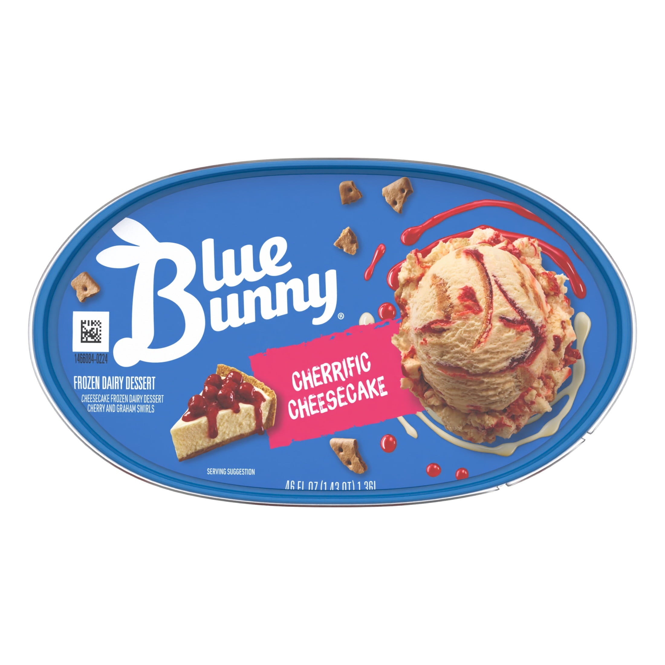 Blue Bunny Cherrific Cheesecake Premium Frozen Dessert 46 Fl Oz Tub