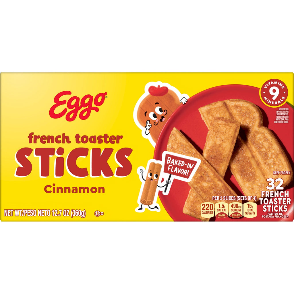 Eggo Cinnamon French Toaster Sticks Frozen 12.7 Oz 32 Count