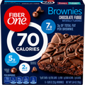 Fiber One Chocolate Fudge Brownies, 70 Calories, High Fiber Snack Bars, 6 Count