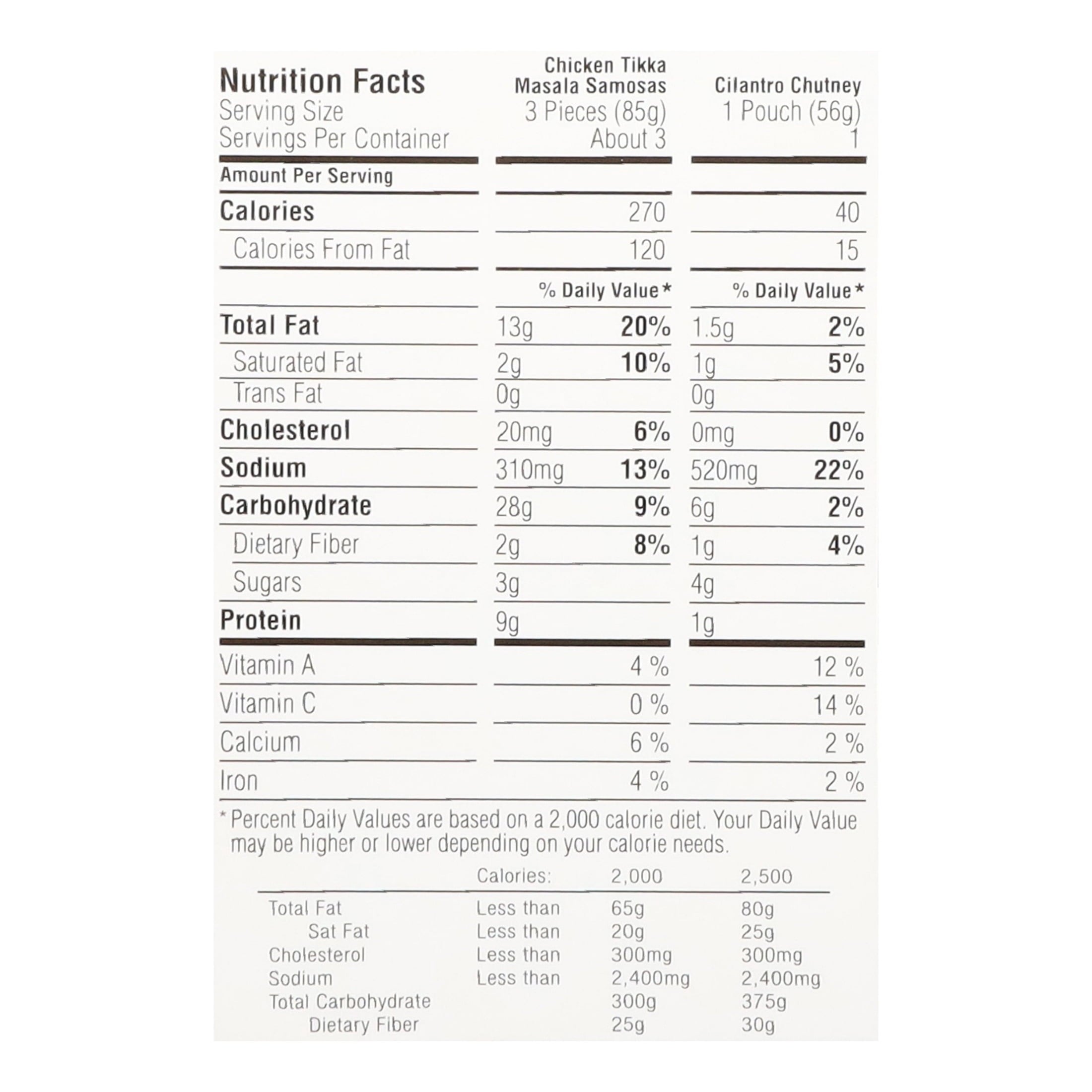 Sukhi's Chicken Tikka Masala Samosa Frozen Appetizer Snack 10 Oz