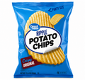 Original Flavored Rippled Potato Chips Party Size 13.5 Oz 1 Count Great Value