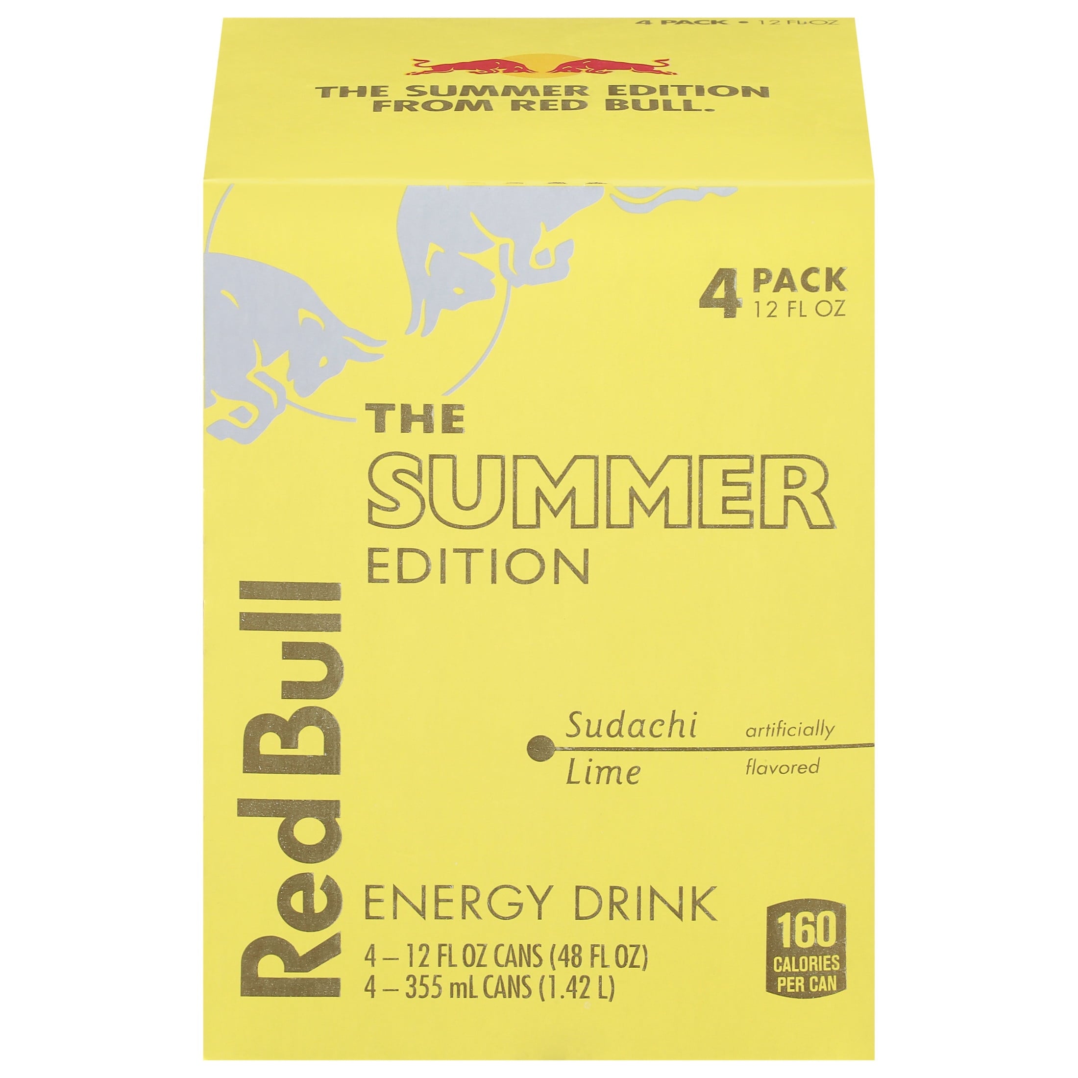Red Bull Summer Edition Sudachi Lime Energy Drink 12 fl oz 4 Pack Cans