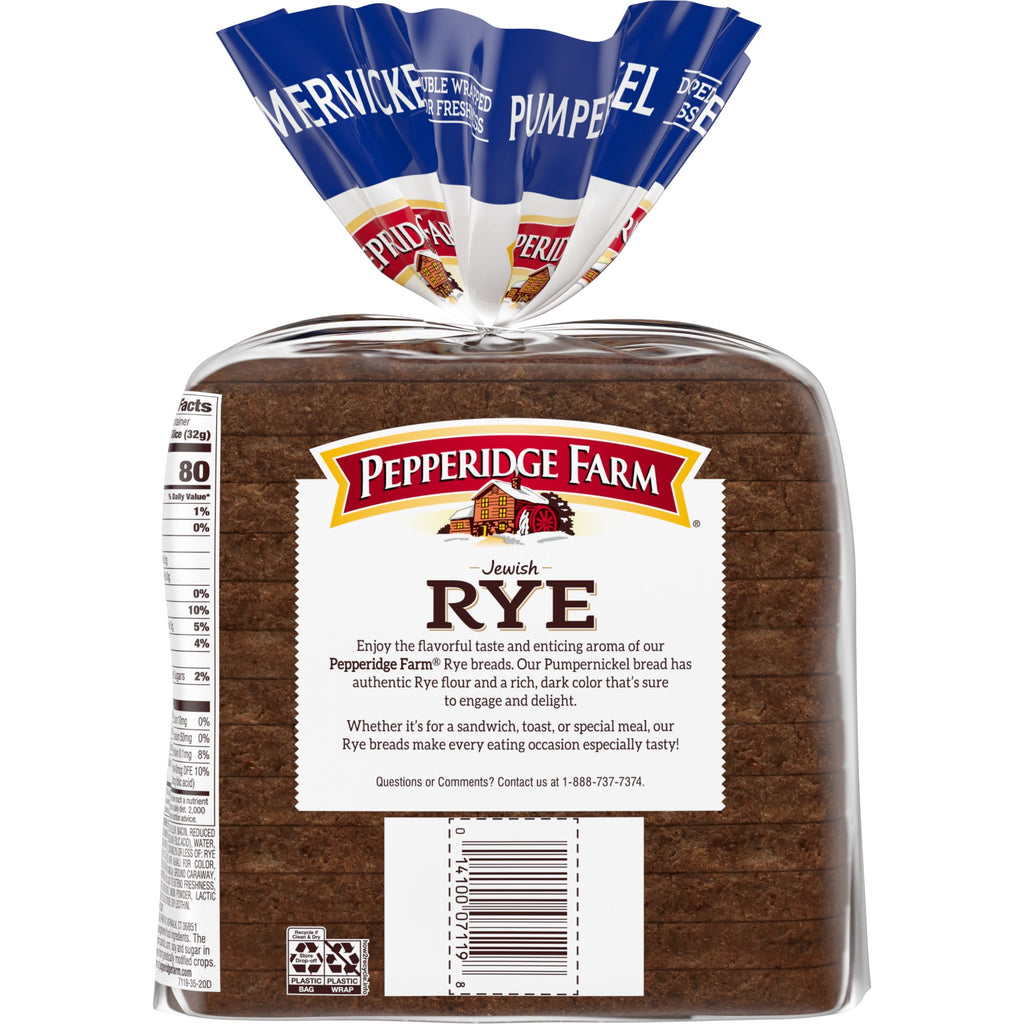 Jewish Pumpernickel Dark Pump Bread 16 Oz Loaf