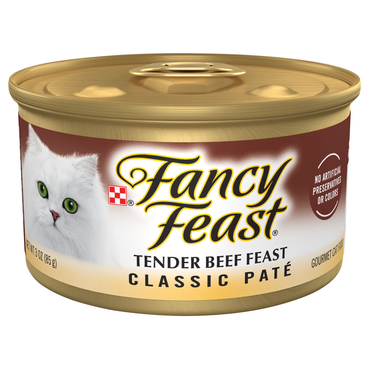 Fancy Feast Classic Pate Tender Beef Feast Cat Food 3 oz
