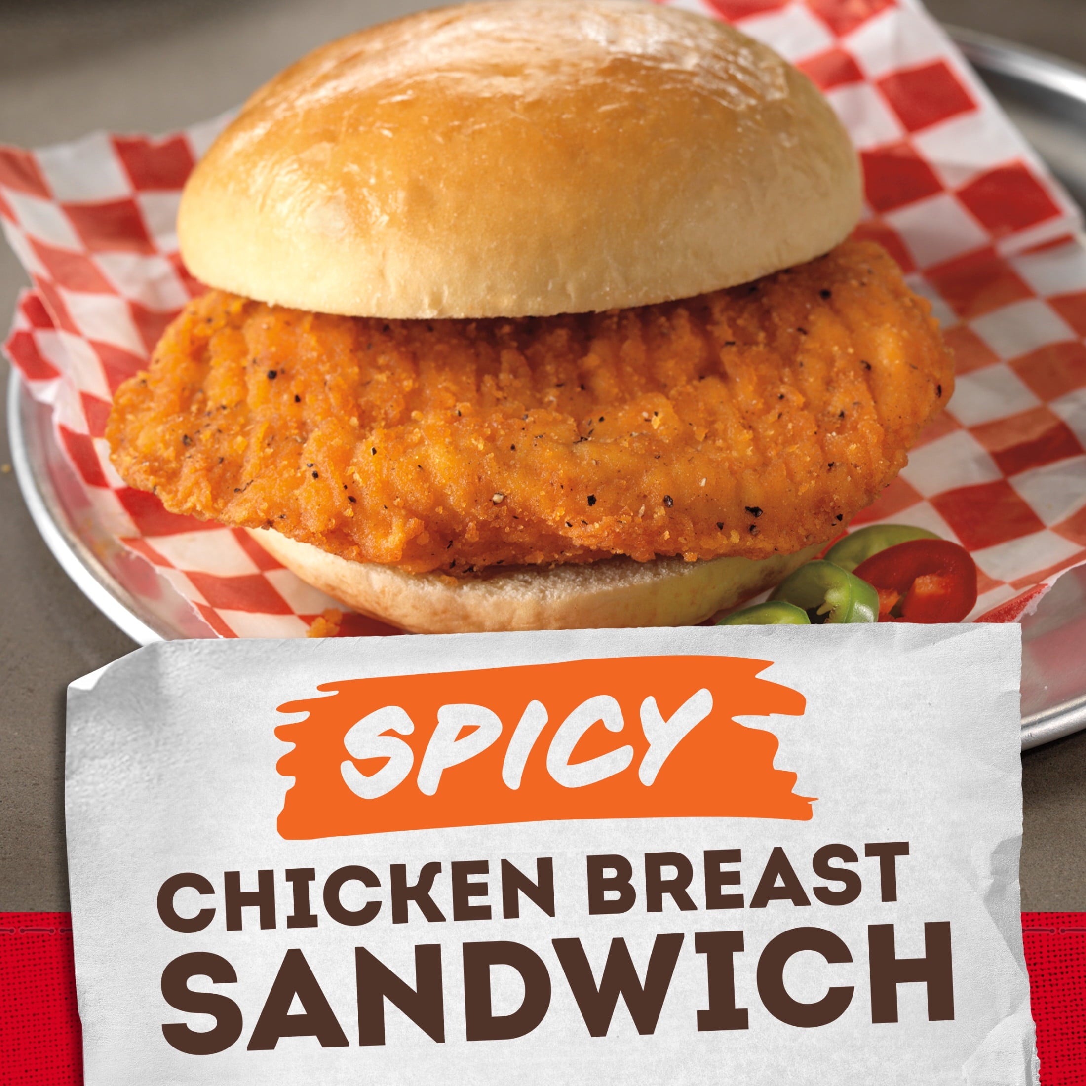 Tyson Spicy Chicken Breast Sandwich Frozen 4 Count 24 Oz