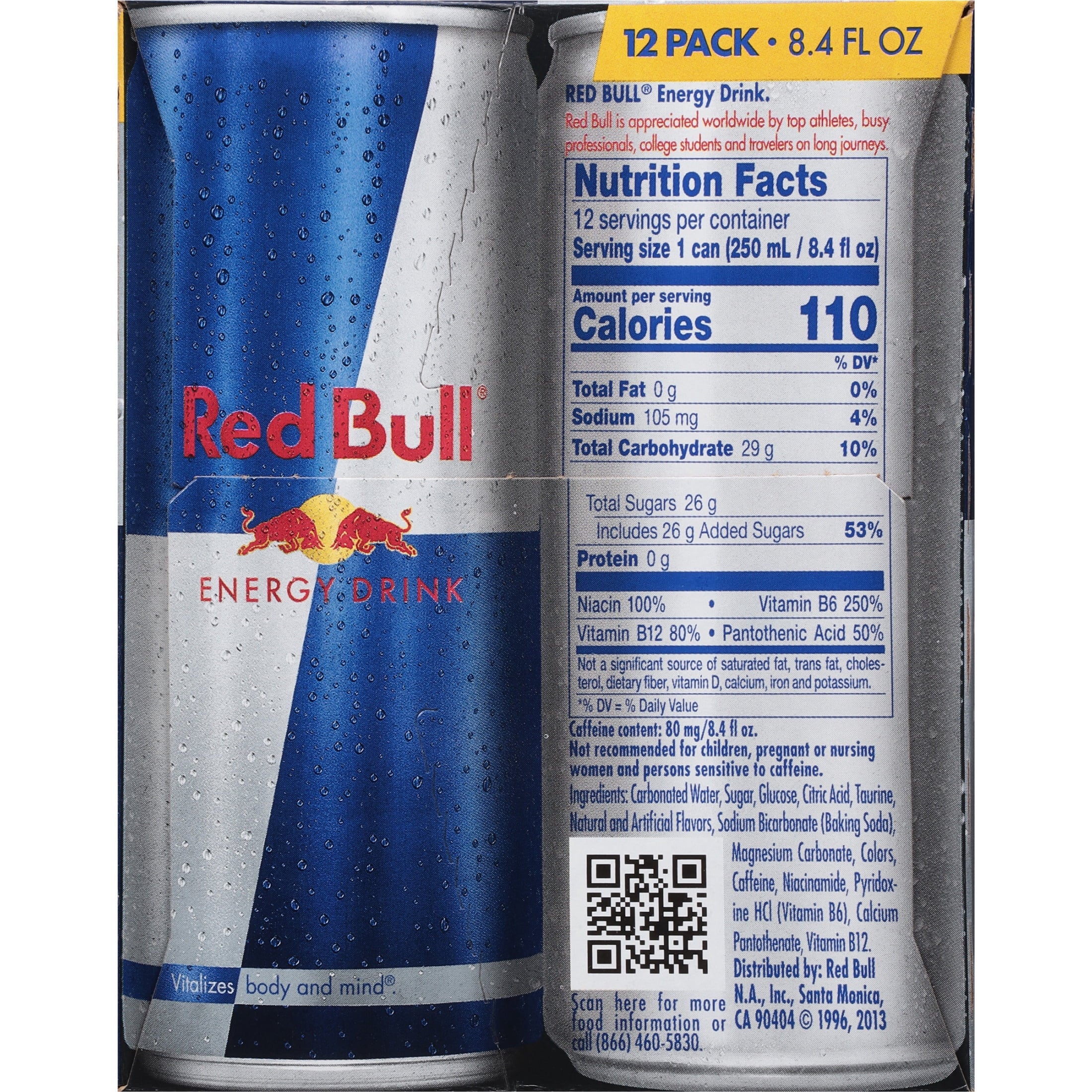 Red Bull Energy Drink 8.4 fl oz 12 Pack Cans