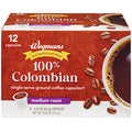 Wegmans Medium Roast 100% Colombian Coffee Capsules 12 Count