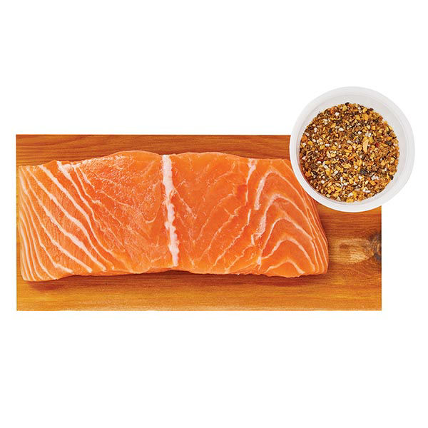 Wegmans Ready To Cook Cedar-Plank Salmon With Brown Sugar And Cracked Pepper Blend 6 Oz