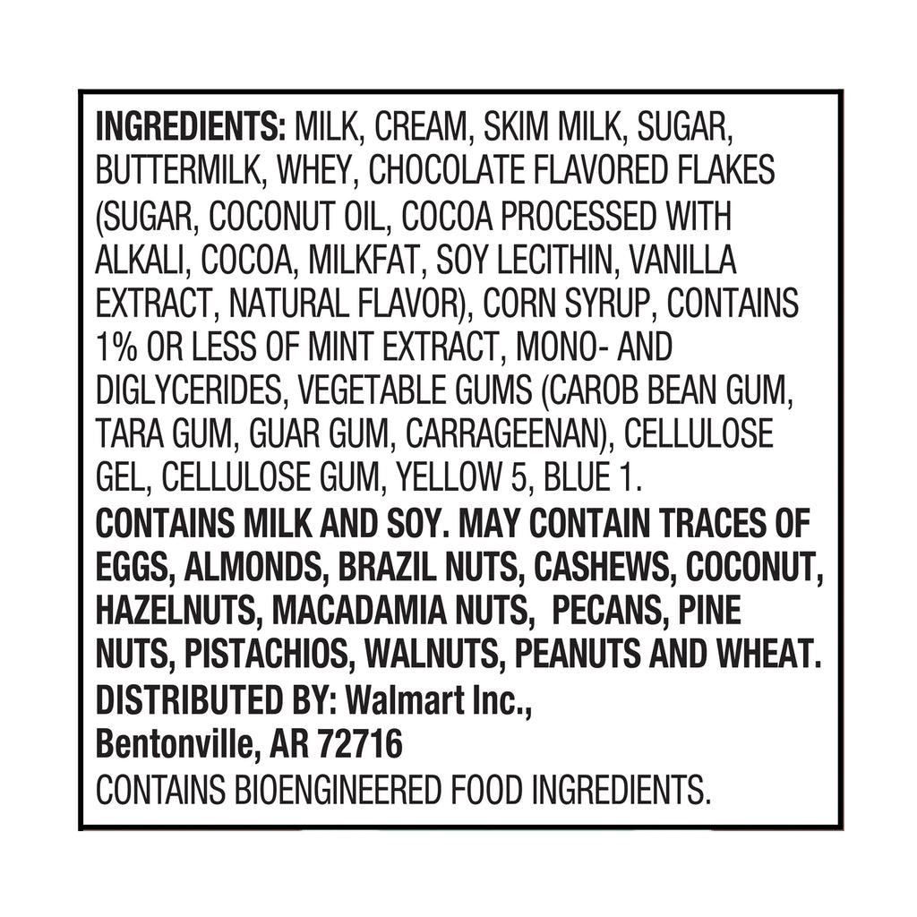 Great Value Mint Chip Ice Cream 48 Fl Oz
