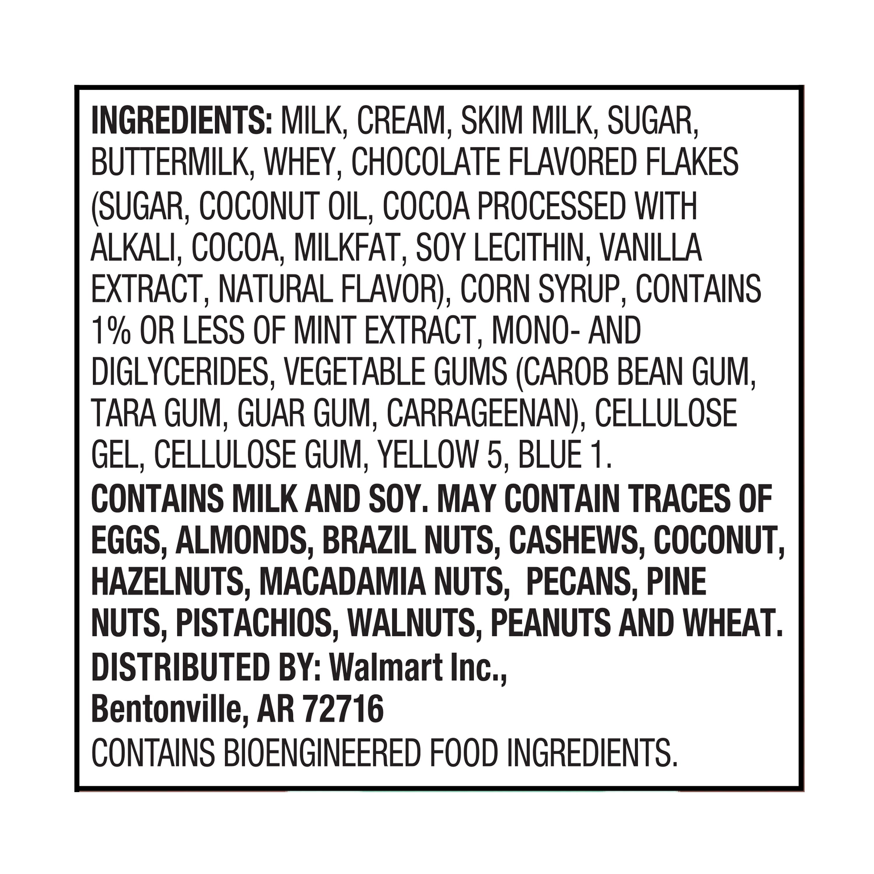 Great Value Mint Chip Ice Cream 48 Fl Oz