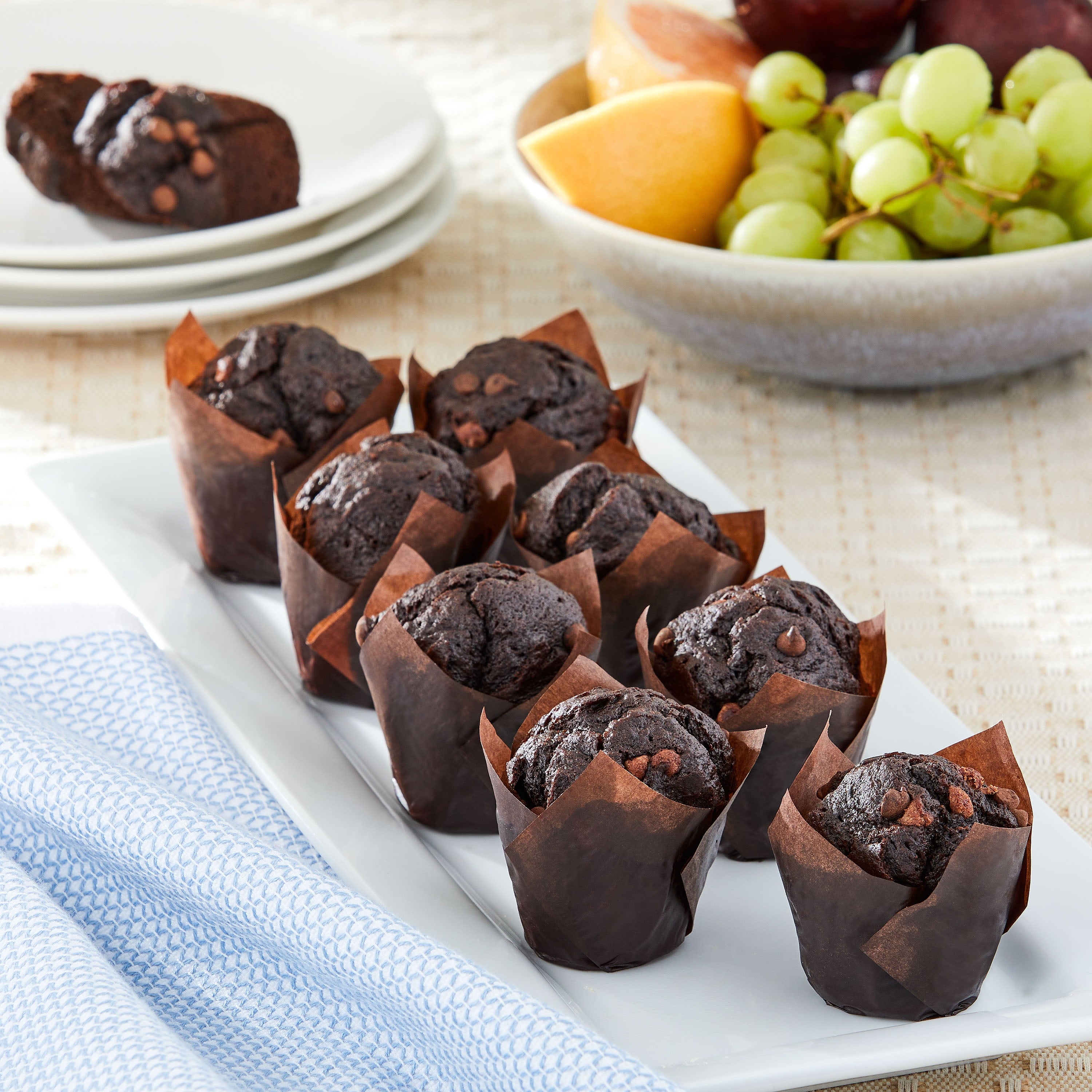 Triple Chocolate Baked Muffins 14 Oz 9 Count Marketside