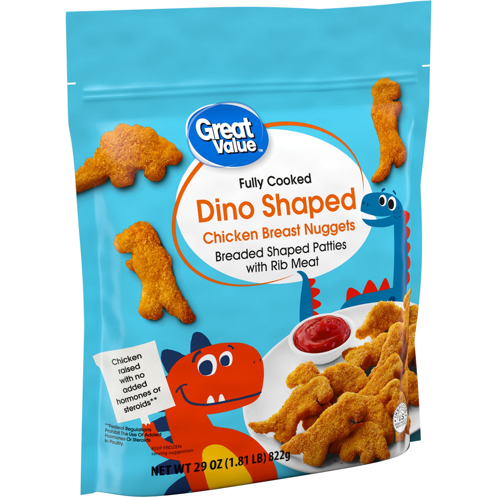 Great Value Dino Shaped Chicken Breast Nuggets 29 Oz Frozen