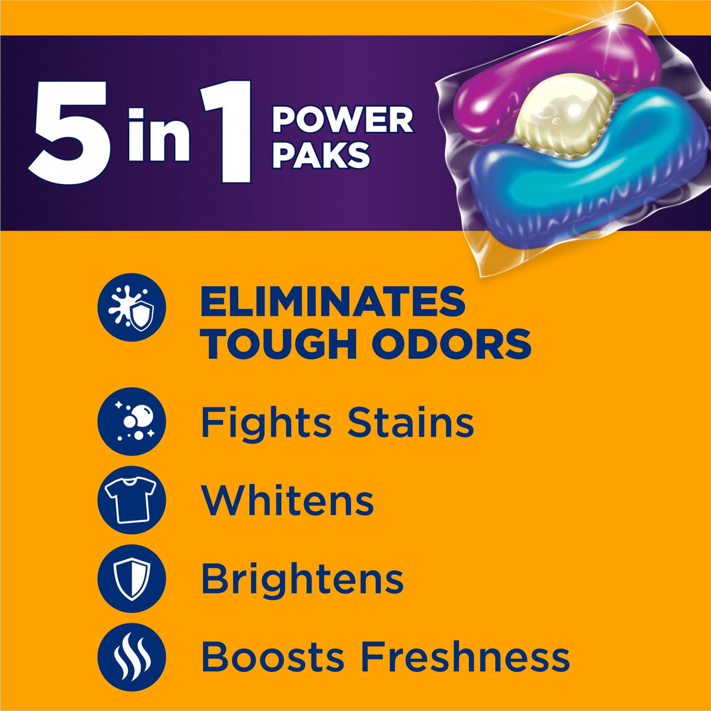 ARM & HAMMER Plus OxiClean Odor Blasters 5-in-1 Laundry Detergent Power Paks Fresh Burst 72 Count