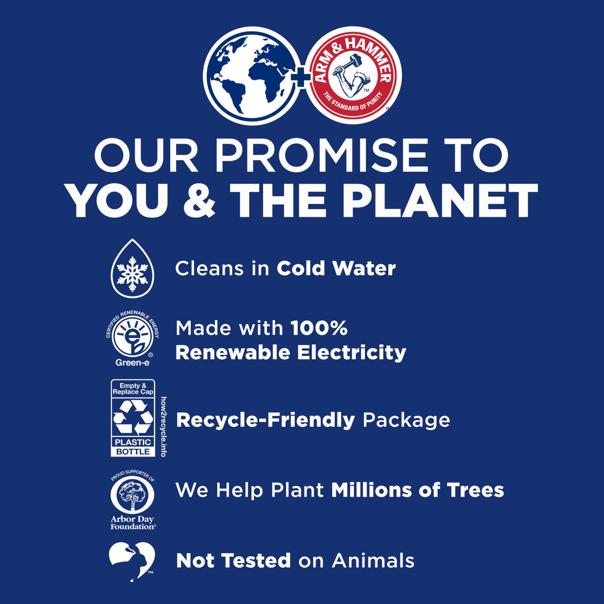 ARM & HAMMER Baby Hypoallergenic Liquid Laundry Detergent Cuddly Clean 100.5 fl oz 77 Loads