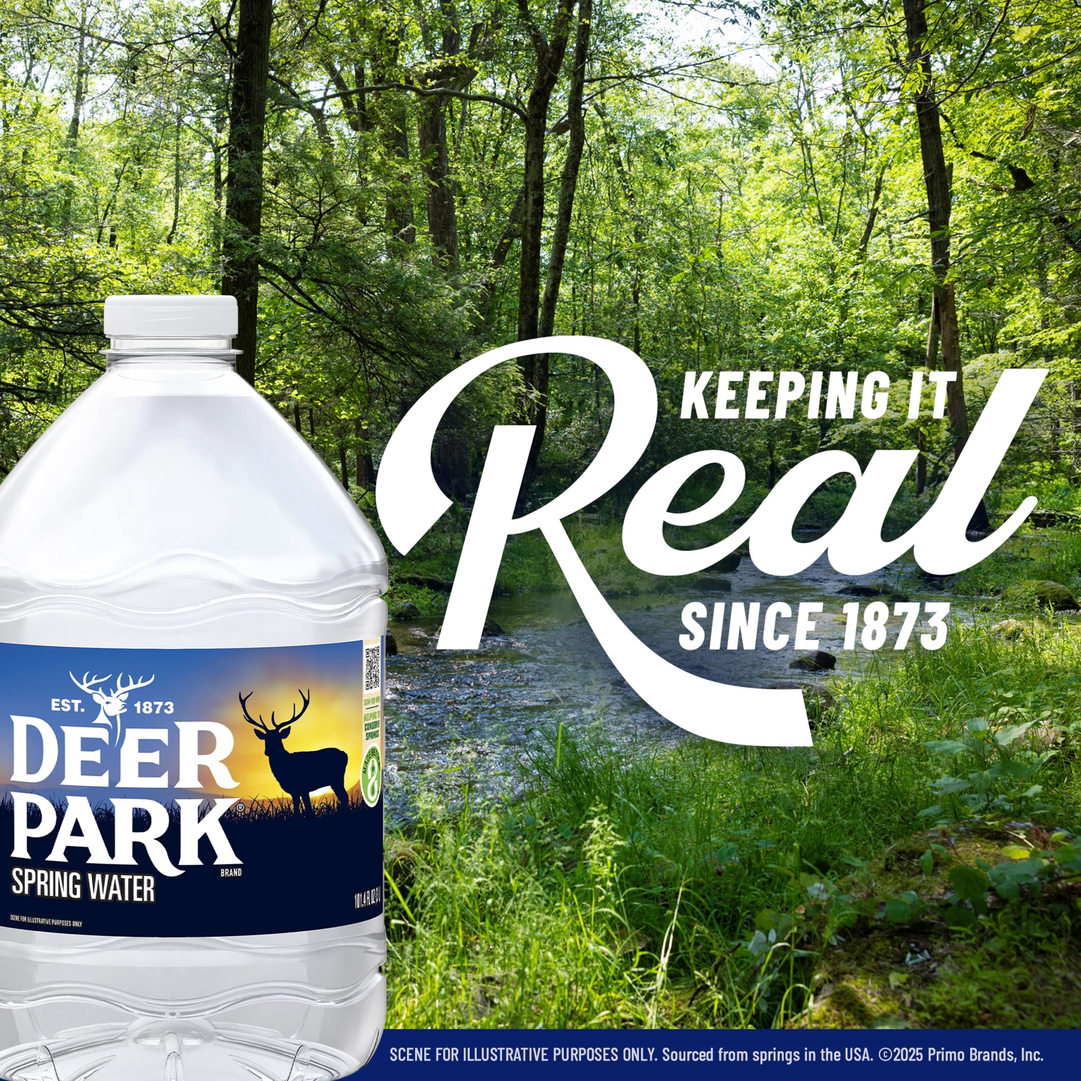 Deer Park Spring Water 3 Liter Single Plastic Jug