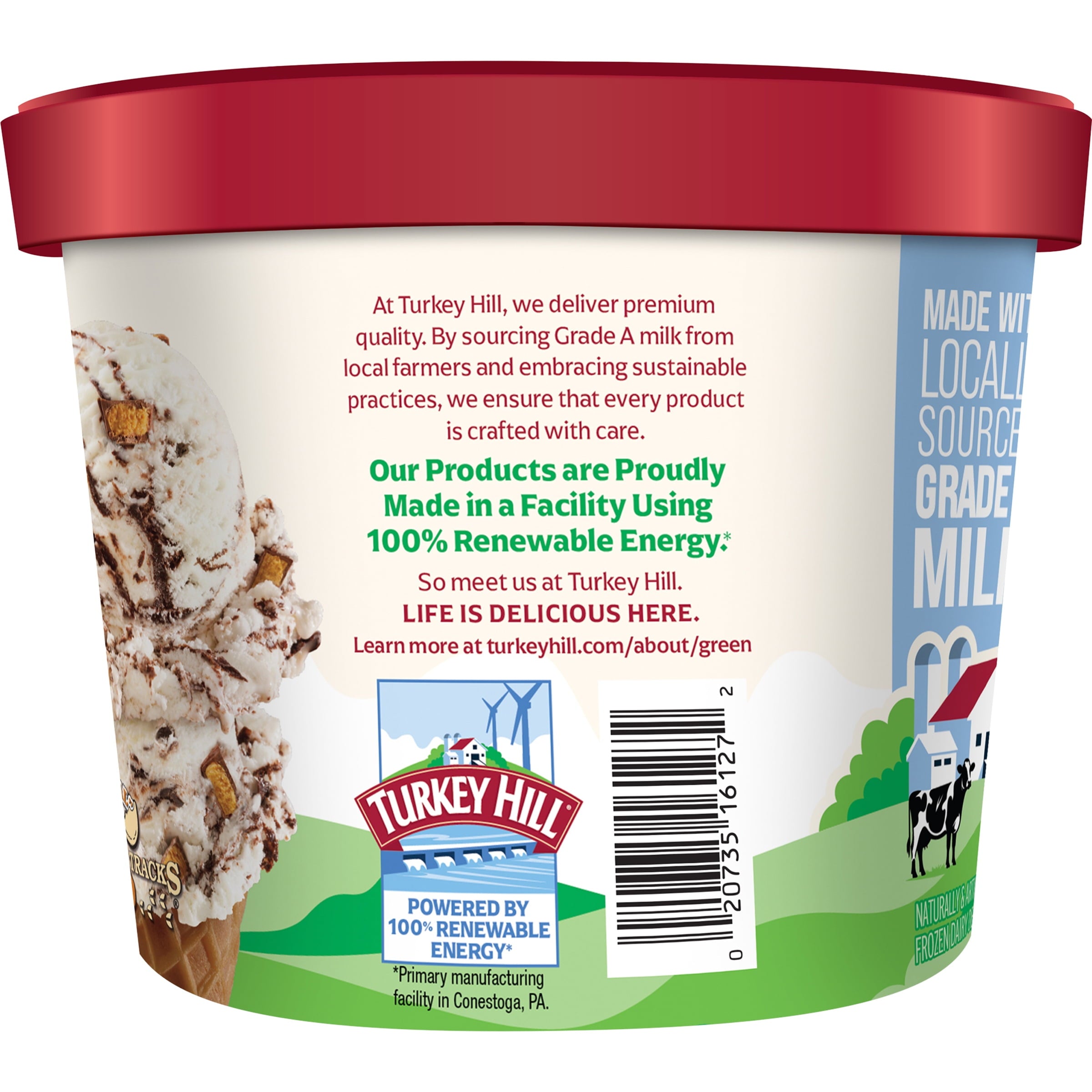 Turkey Hill Moose Tracks Premium Ice Cream 46 Fl Oz