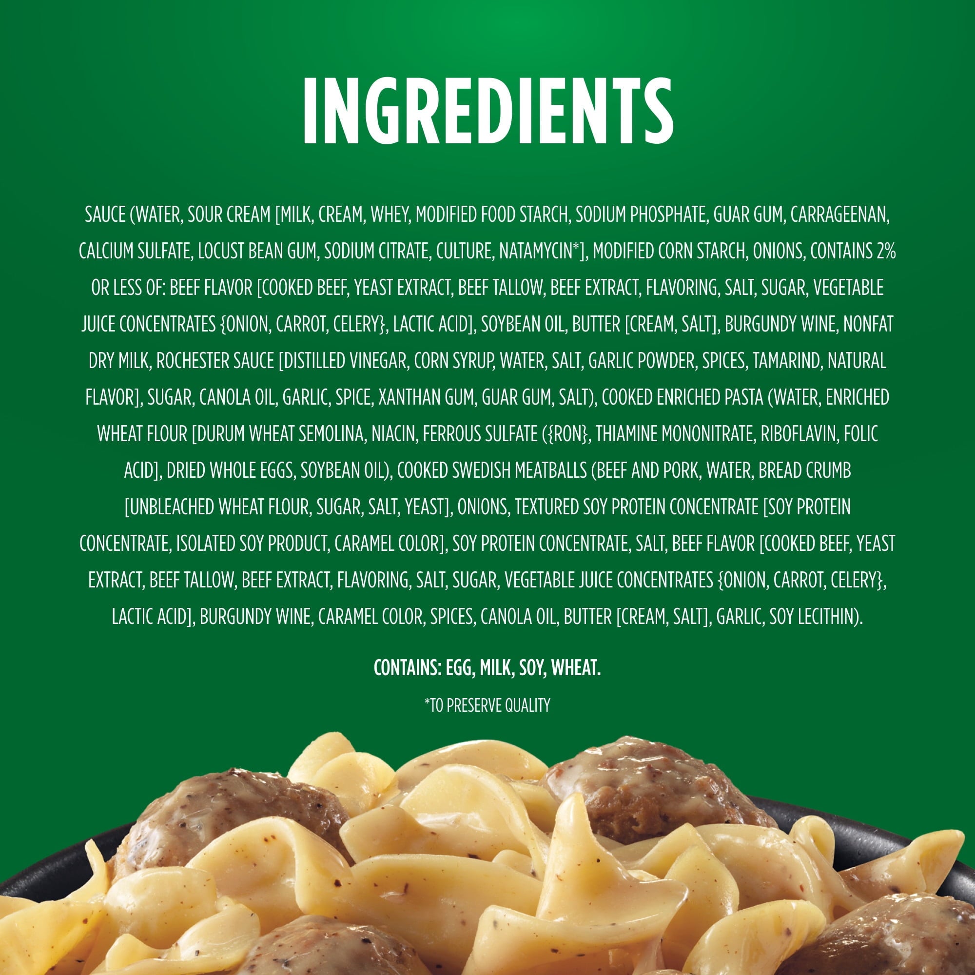 Marie Callender's Savory Swedish Meatballs Frozen Meal 11.5 Oz