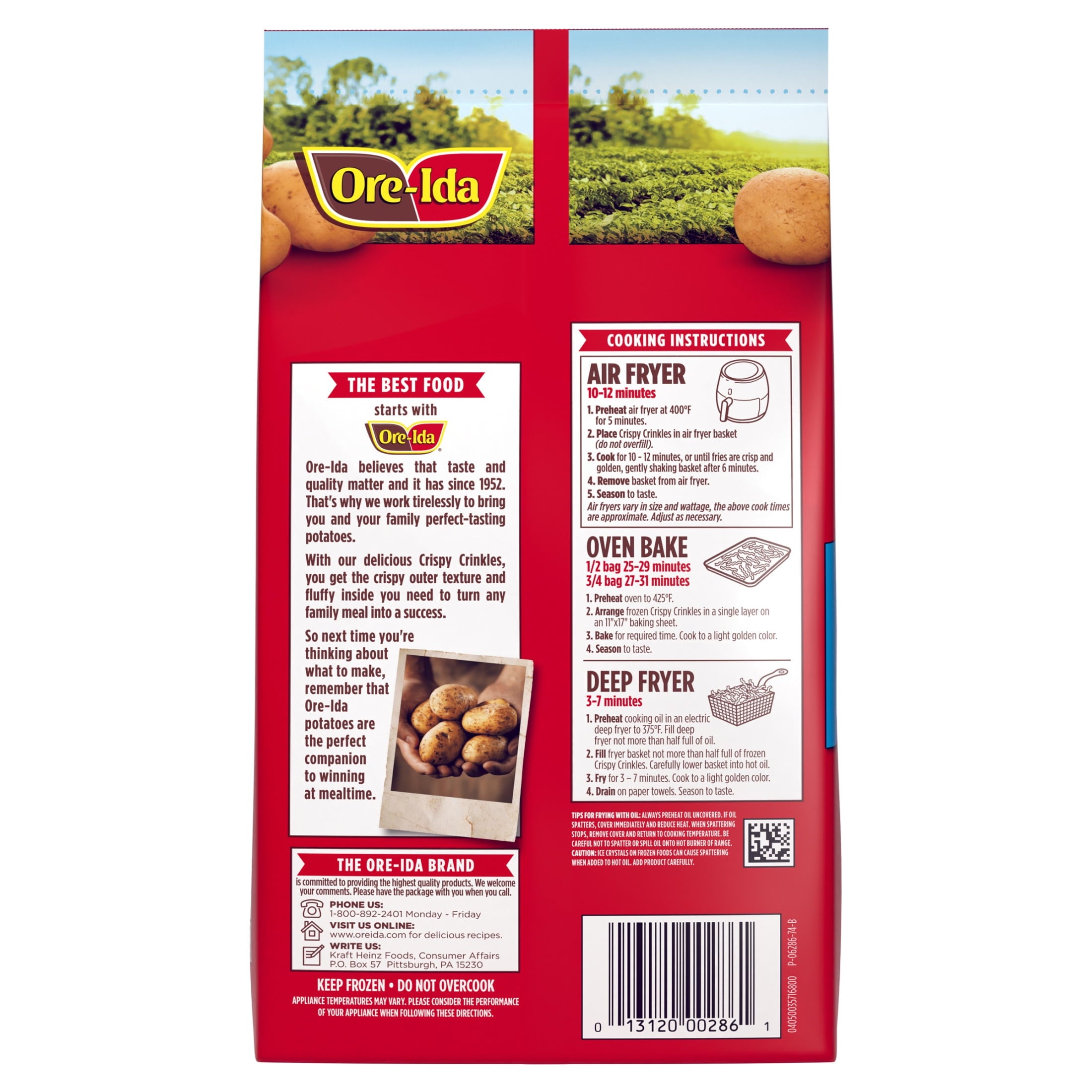 Ore-Ida Crispy Crinkles French Fried Frozen Potatoes 32 Oz